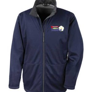 Softshell Jacket navy with embroidered logo